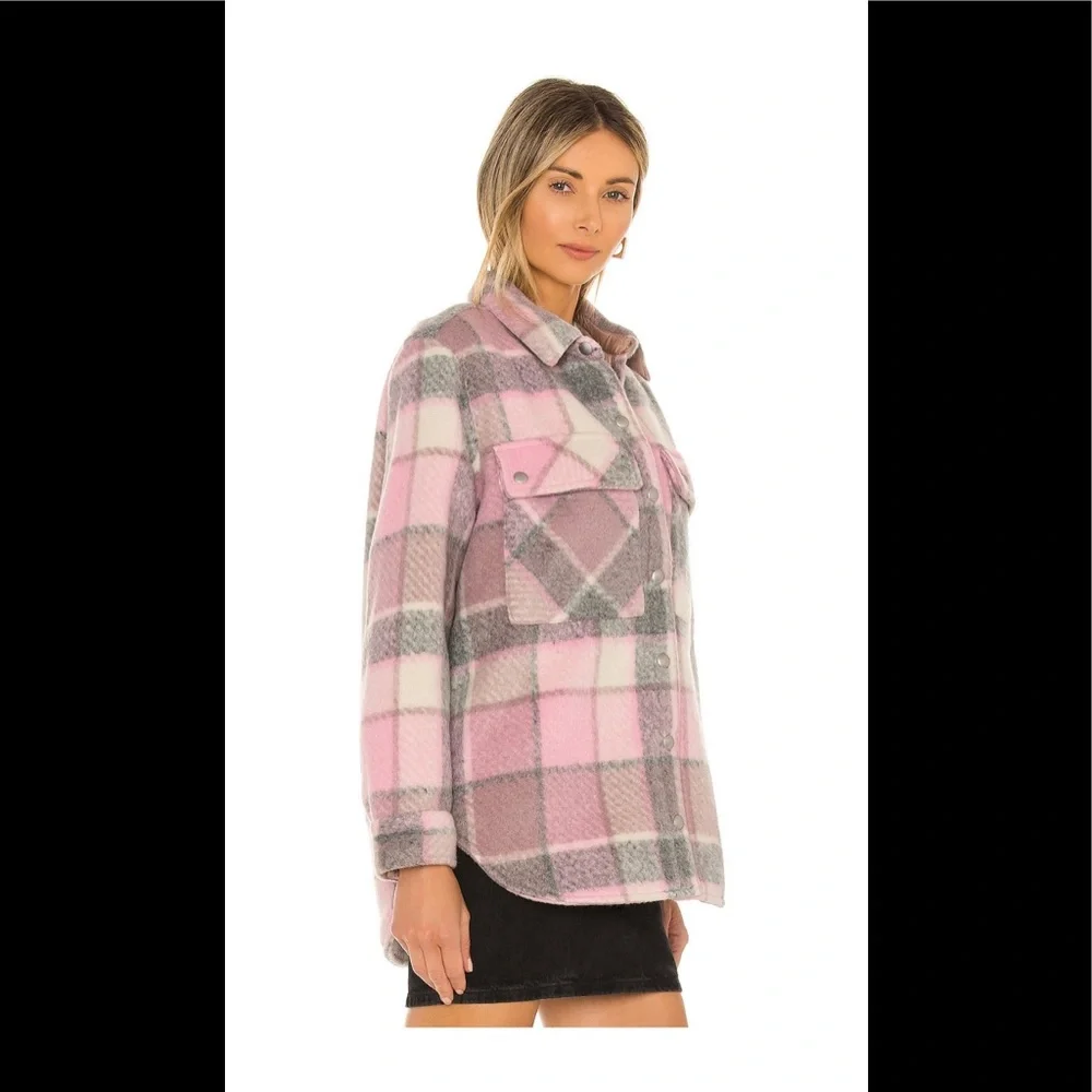 BLANKNYC Flannel Shacket in cabin fever - Picture 2 of 5
